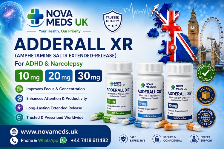 Get Adderall XR 30mg Online UK Quickly With Verified Online Services